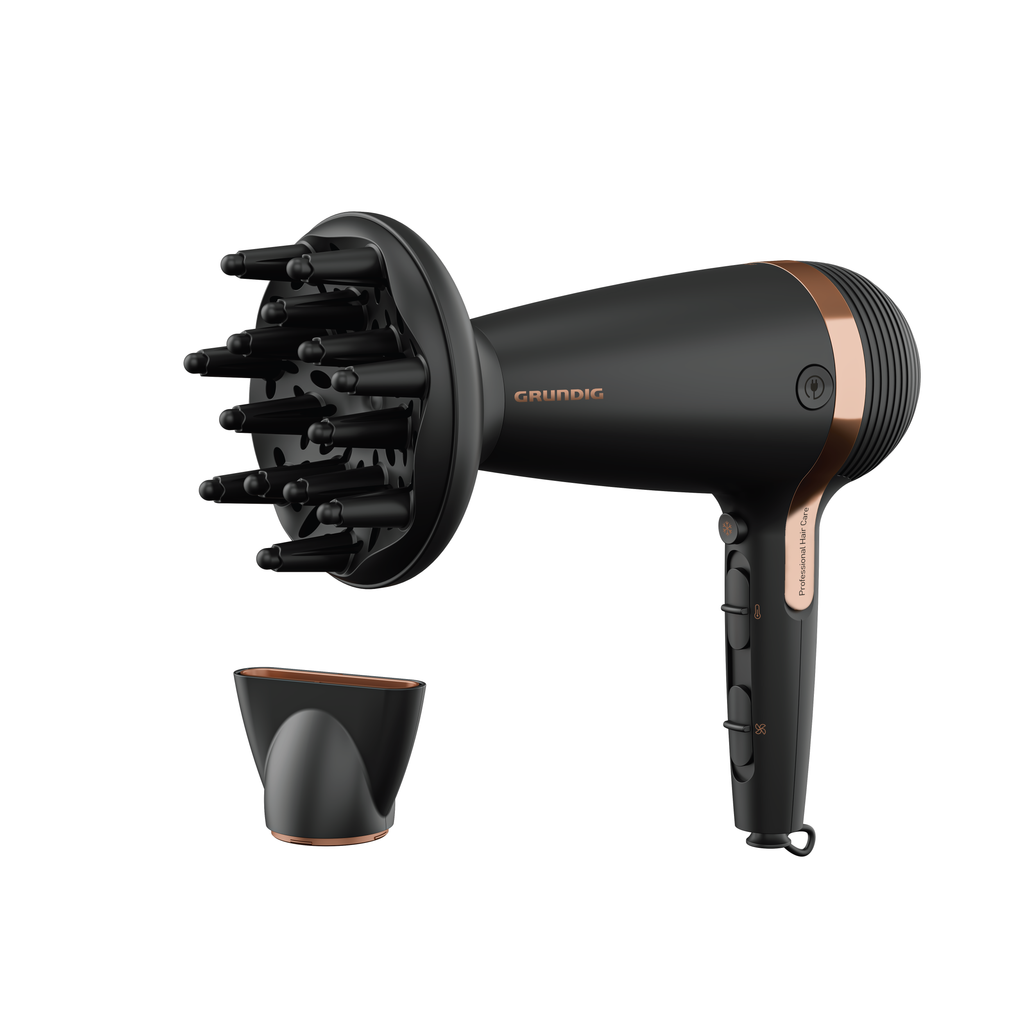 Grundig HD 7081 Hair Dryer, 2100W, Retractable Cable