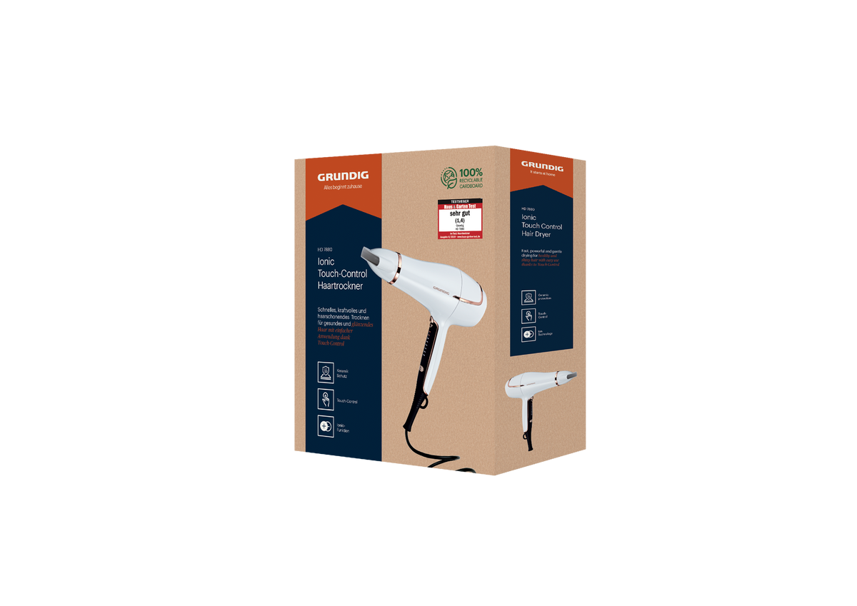 Grundig HD 7880 Hair Dryer, 2200W, Touch-Control