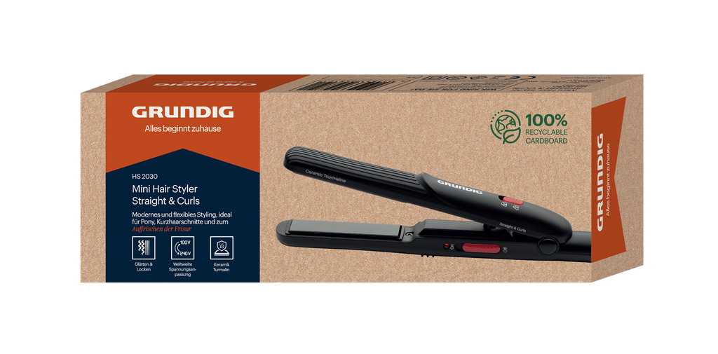 Grundig HS 2030 Hair Straightener, Mini