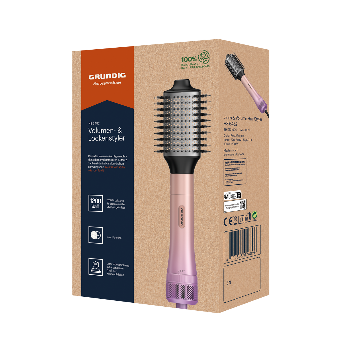 Grundig HS 6482 Curling Iron, 1200W