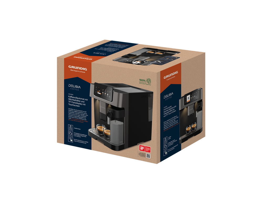 Grundig KVA 8230 Fully Automatic Coffee Machine, WiFi