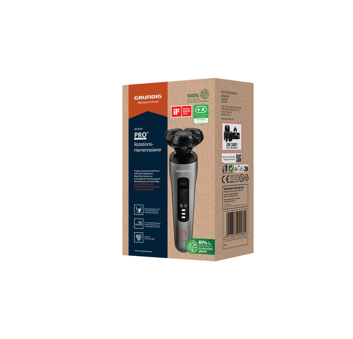 Grundig MS 8130 Shaver, 3-Head